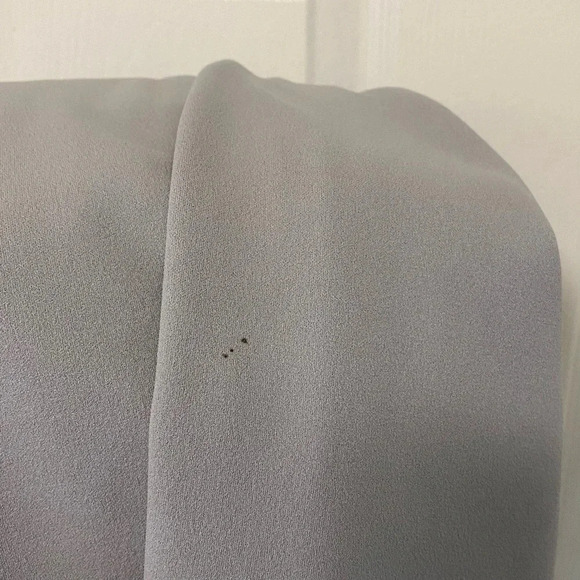 NWT Adrianna Papell Grey Knit Crepe Gown - Picture 8 of 8